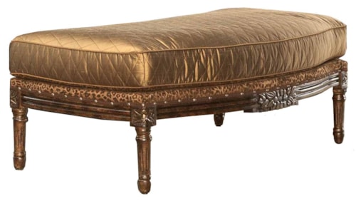 Traditional Styled Ottoman in Unique Rectangle Shape 