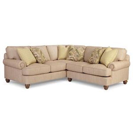 Customizable 2 Pc Sectional Sofa w/ RAF Love