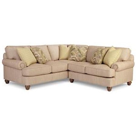 Customizable 2 Pc Sectional Sofa w/ RAF Love