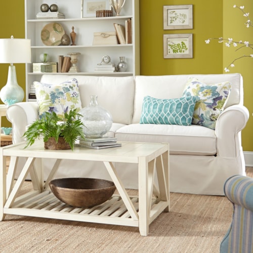 Slipcover Sofa with Skirt