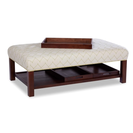 Storage Bench Ottoman with Tray Storage