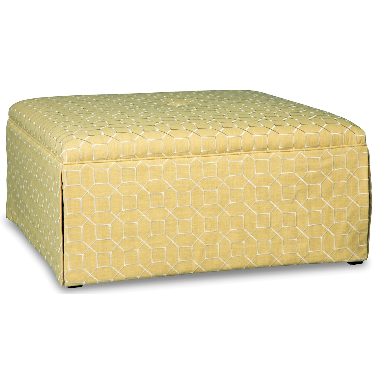 Paula Deen by Craftmaster Upholstered Chairs Square Cocktail Ottoman