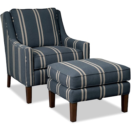 Chair and Ottoman Set