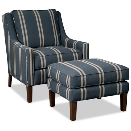 Chair and Ottoman Set