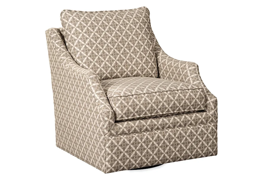 Upholstered Chairs Swivel Chair by Paula Deen by Craftmaster at Powell's Furniture and Mattress