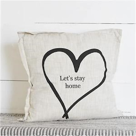 18&quot; Let&apos;s Stay Home Pillow