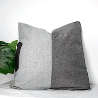 18" Black Handle Pillow