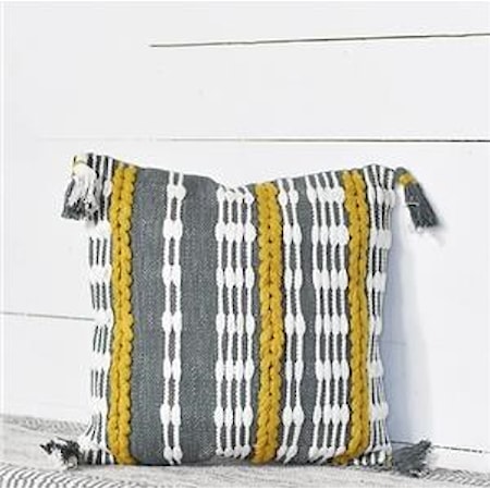 Color Stripe Pattern Pillow