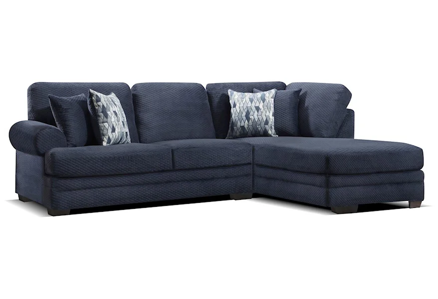 Leora Leora Sectional Sofa with Pillows by Peak Living at Morris Home