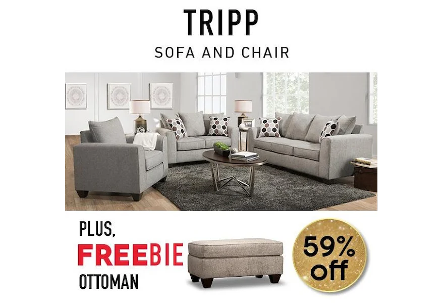 Tripp Tripp Sofa and Chair with Freebie! by Peak Living at Morris Home