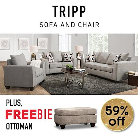 Tripp Sofa and Chair with Freebie!