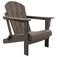 Poly Resin Taupe Adirondack Chair