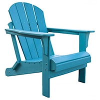 Poly Resin Teal Adirondack Chair