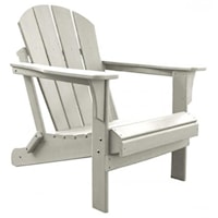 Poly Resin White Adirondack Chair