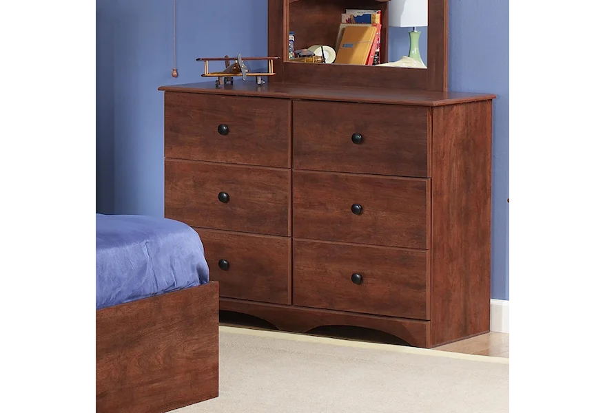 11000 Series 45" 6-Drawer Dresser by Perdue at Rune's Furniture