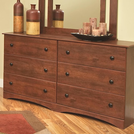 59" 6-Drawer Dresser