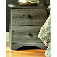 Relaxed Vintage Nightstand with Drawers