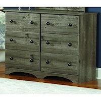 Relaxed Vintage 6-Drawer Dresser