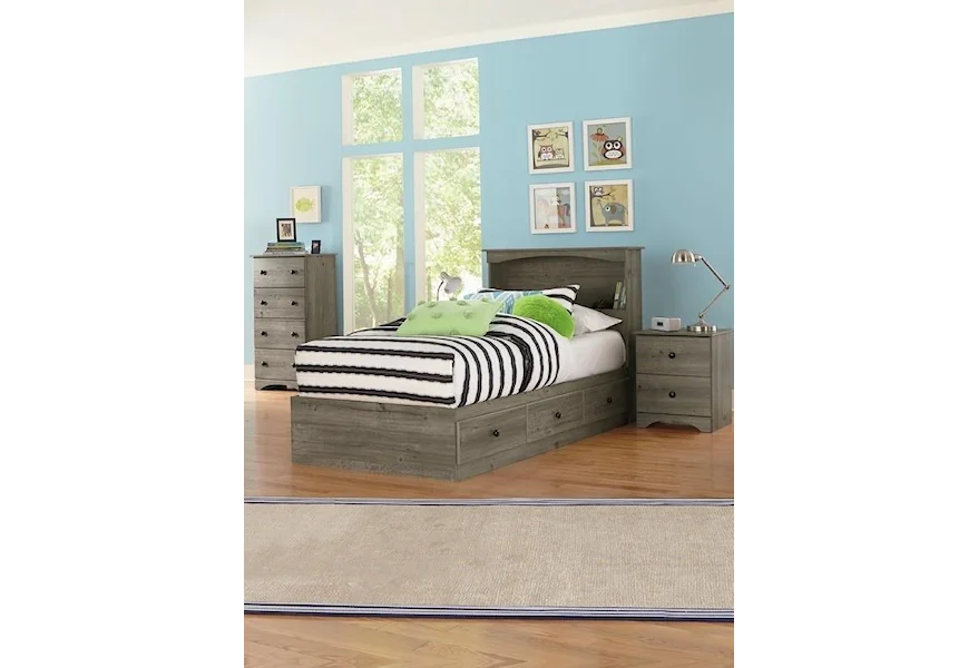 13000 Series 3 Piece Queen Bookcase Bedroom Set by Perdue at Sam's Furniture Outlet