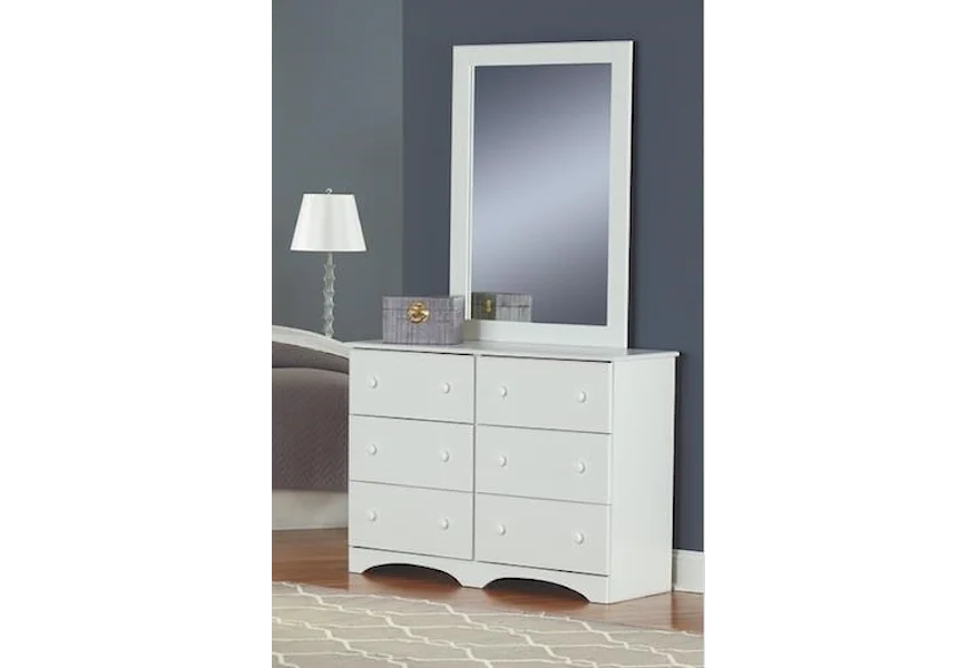 14000 Series Dresser and Mirror Set by Perdue at Sam Levitz Furniture