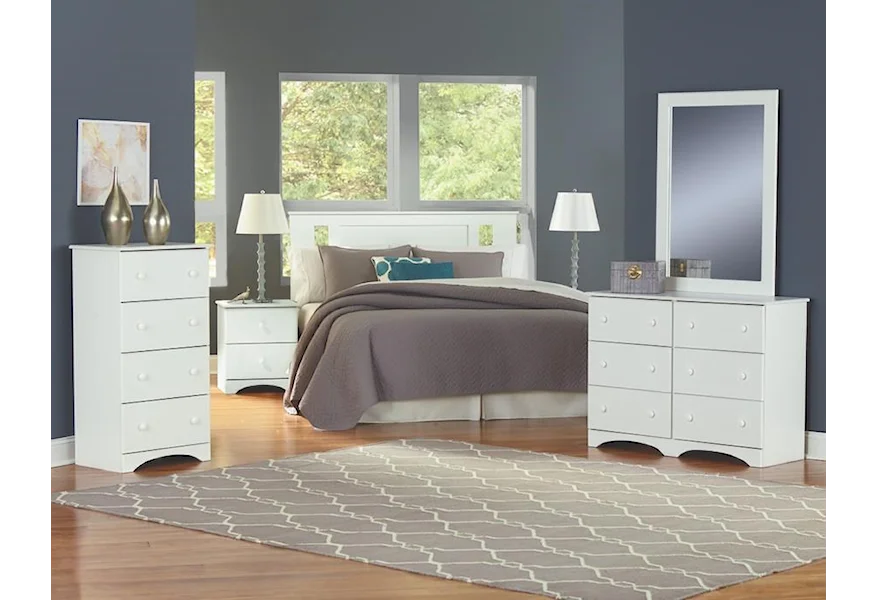 14000 Series 5 Piece Full Bedroom Group by Perdue at Sam Levitz Furniture