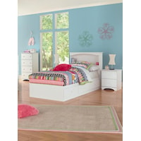 5 Piece Full Storage and Bookcase Headboard Group