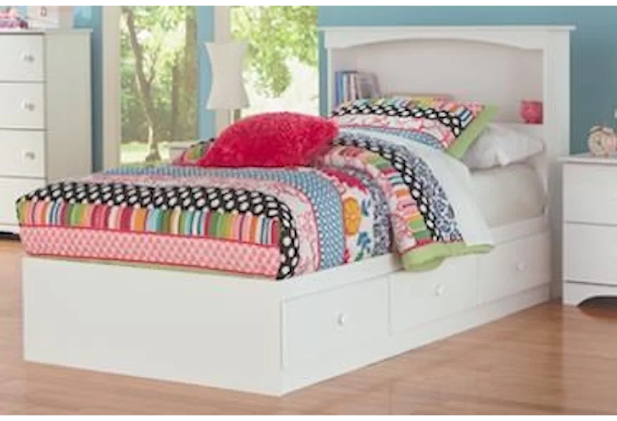 14000 Series Twin Mates Bookcase Storage Bed Set by Perdue at Sam Levitz Furniture