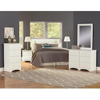 Full Panel Bed with Storage, Nightstand and Dresser Package