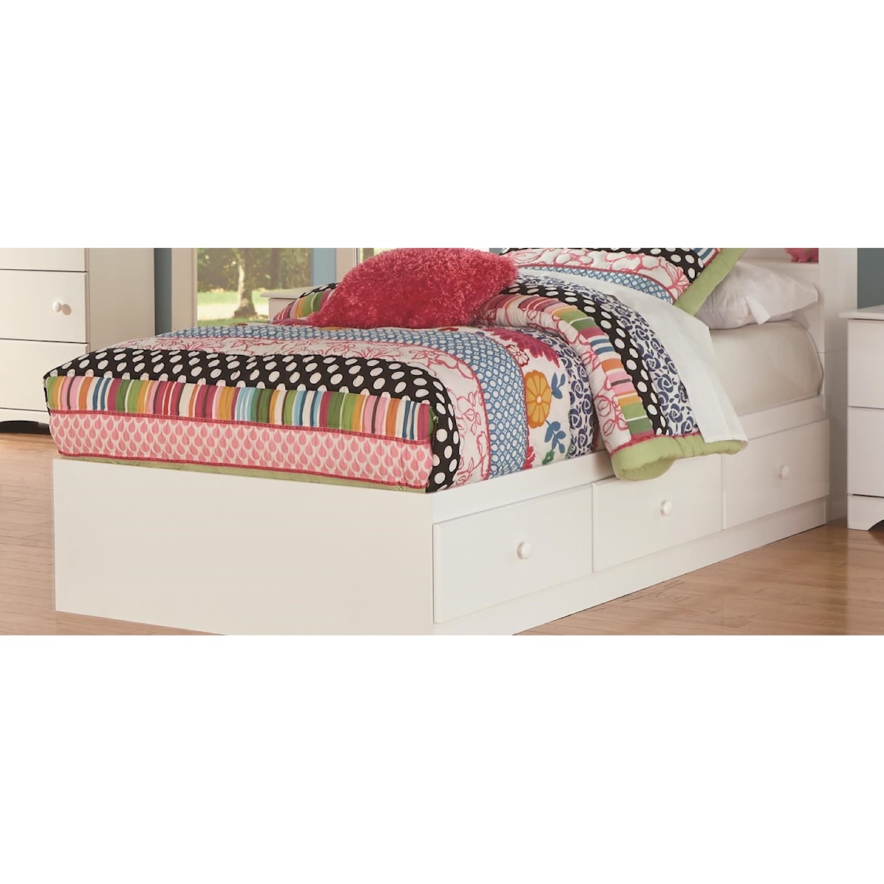 Perdue 14000 Series Full Panel Bed with Storage Package