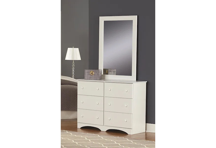 14000 Series Dresser and Mirror Package by Perdue at Sam Levitz Furniture