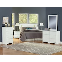 3 Piece Twin Panel Headboard, Dresser and Nightstand Set