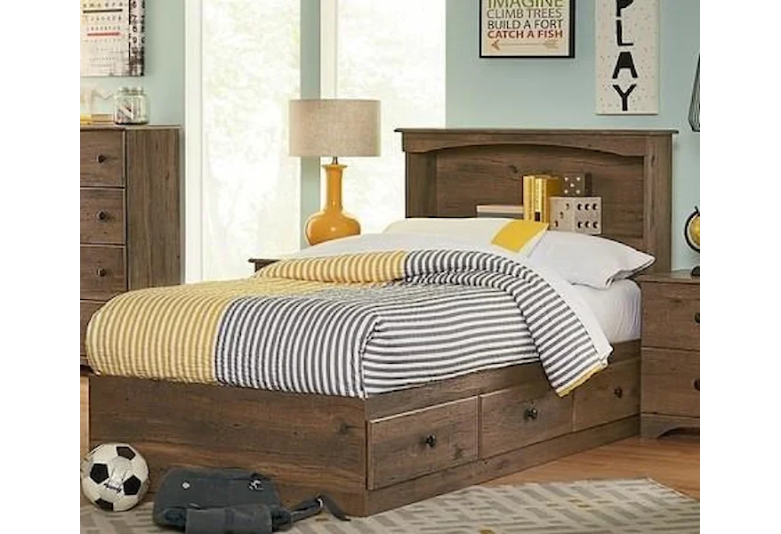 15000 Series 2 Piece Full Panel Bed with Underneath Stora by Perdue at Sam Levitz Furniture
