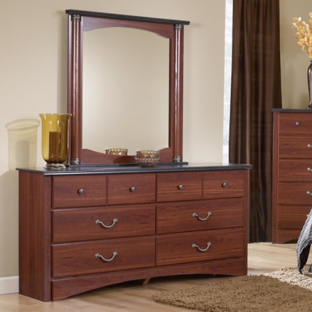 6-Drawer Dresser & Mirror Set