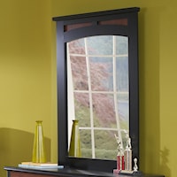 Black Framed Vertical Dresser Mirror
