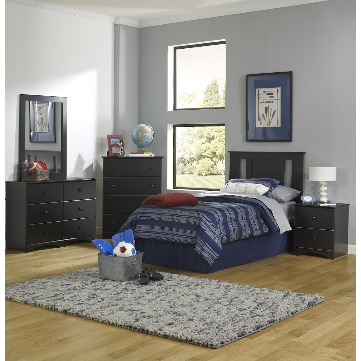 Perdue 5000 Series Twin Panel Headboard Package