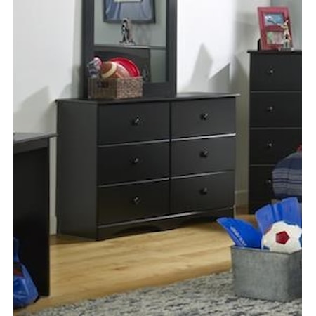 6 Drawer 45" Dresser