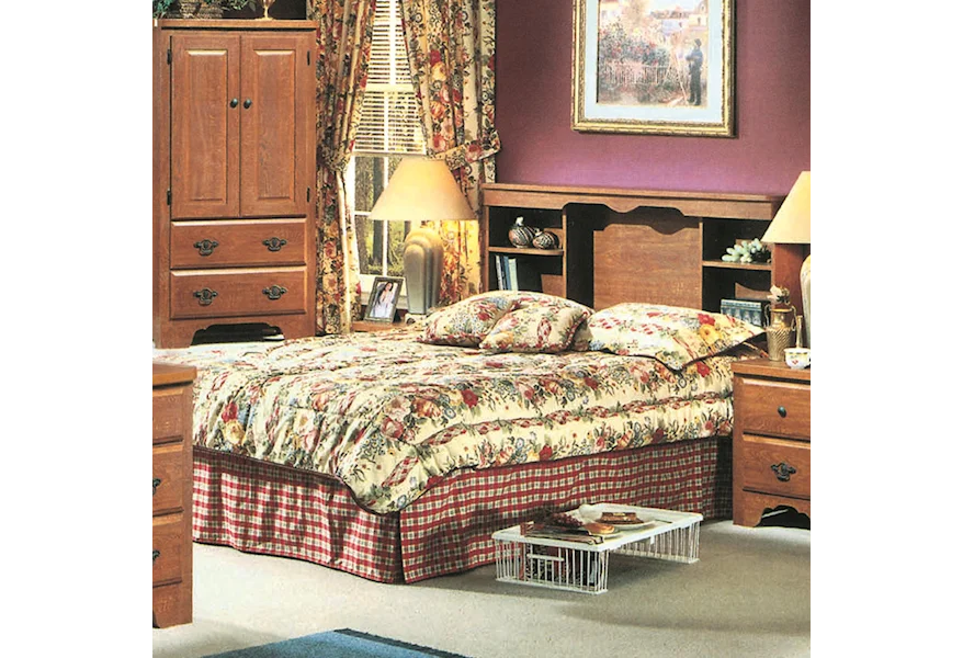 54000 Series Queen/Full Bookcase Headboard by Perdue at Rune's Furniture