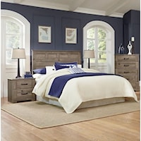 3 Piece Queen/Full Panel Headboard, Nightstand and Dresser