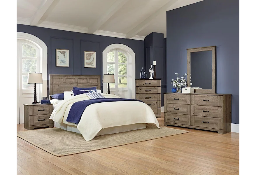 59000 Series 5 Piece Queen/Full Bedroom Set by Perdue at Sam's Furniture Outlet
