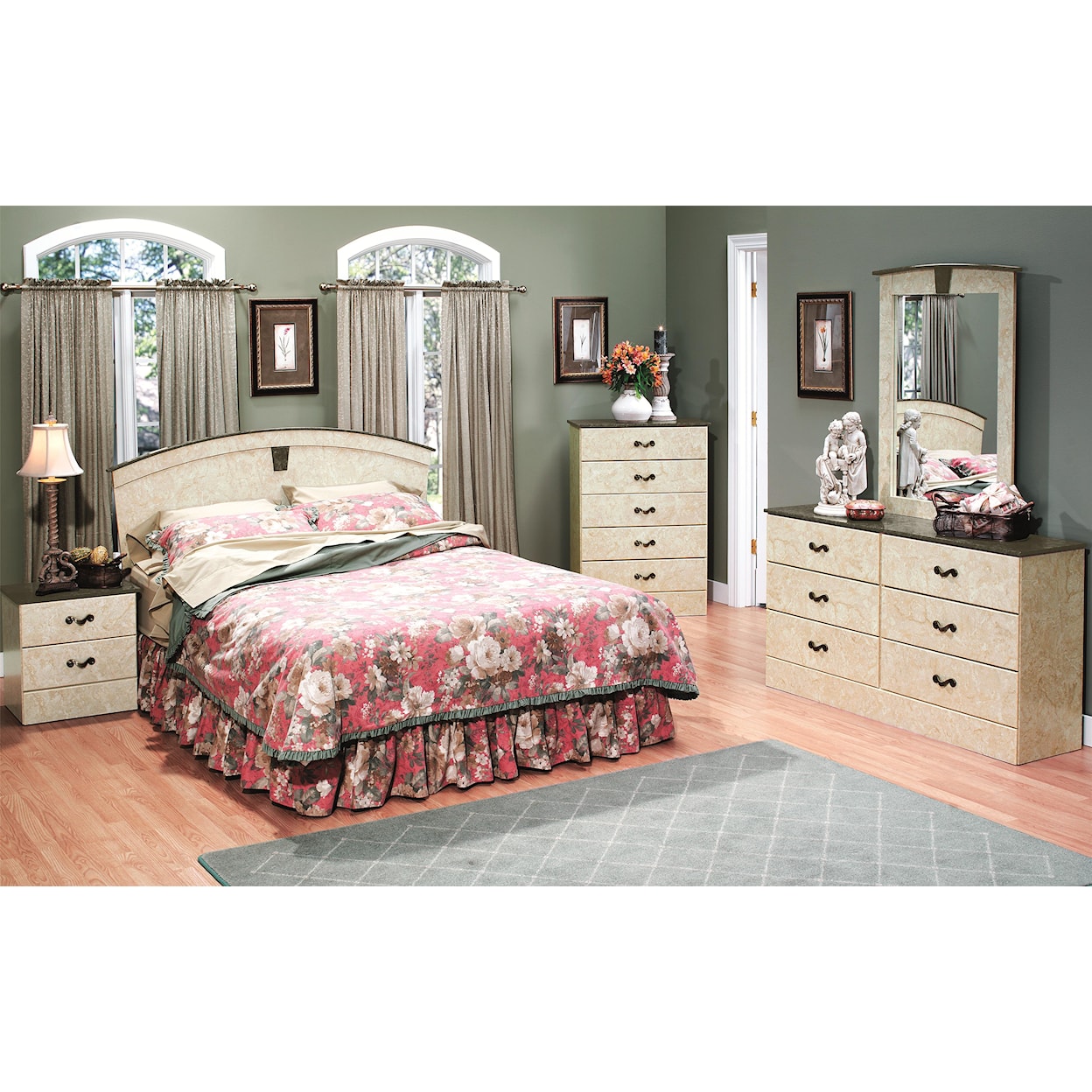 Perdue Sicilian Marble 5-Drawer Chest