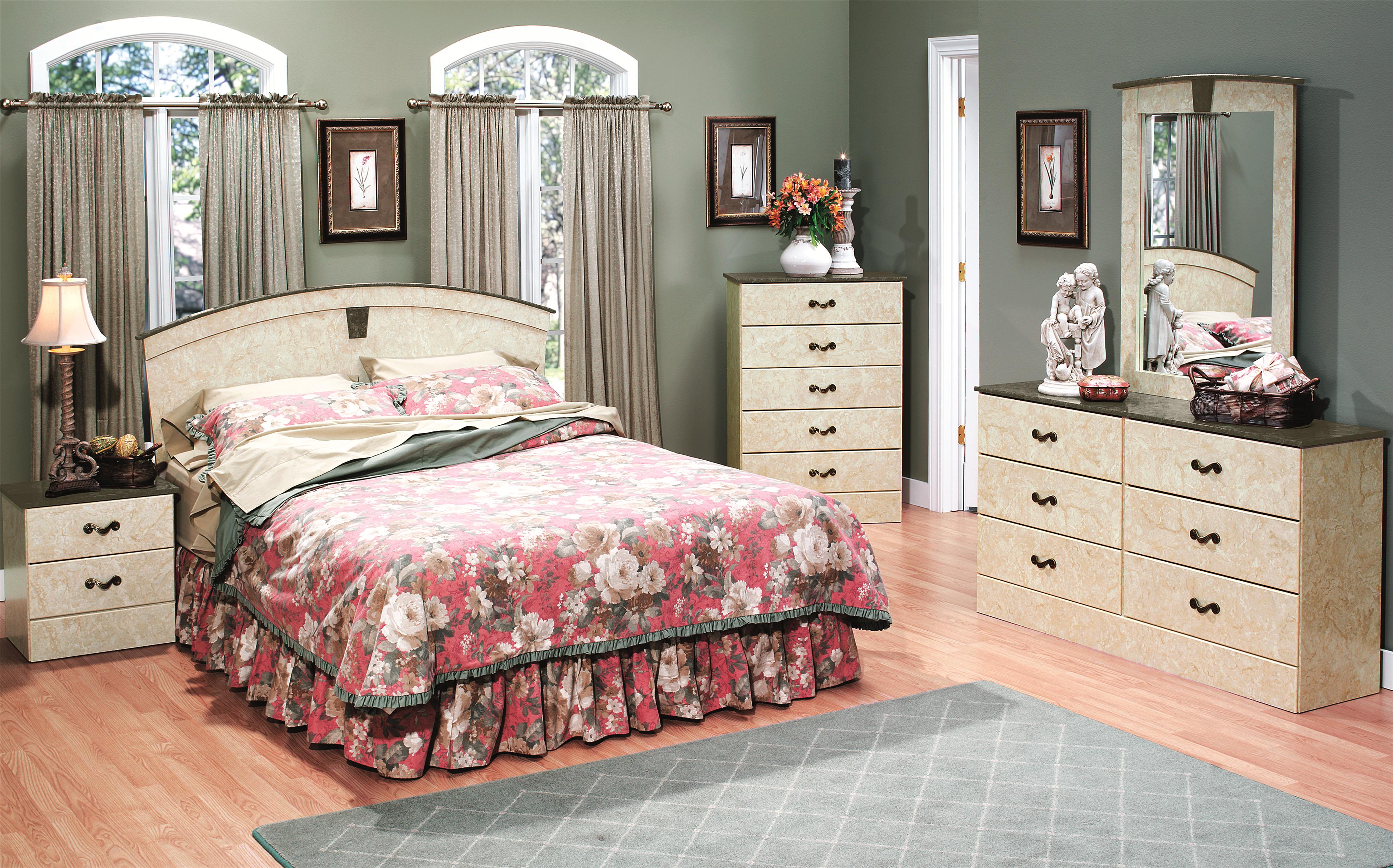 6-Drawer Dresser &amp; Mirror Set