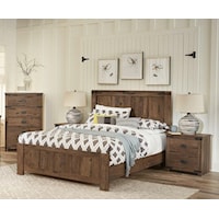 5 Piece Queen Panel Bed, 32" Chest and Nightstand Set