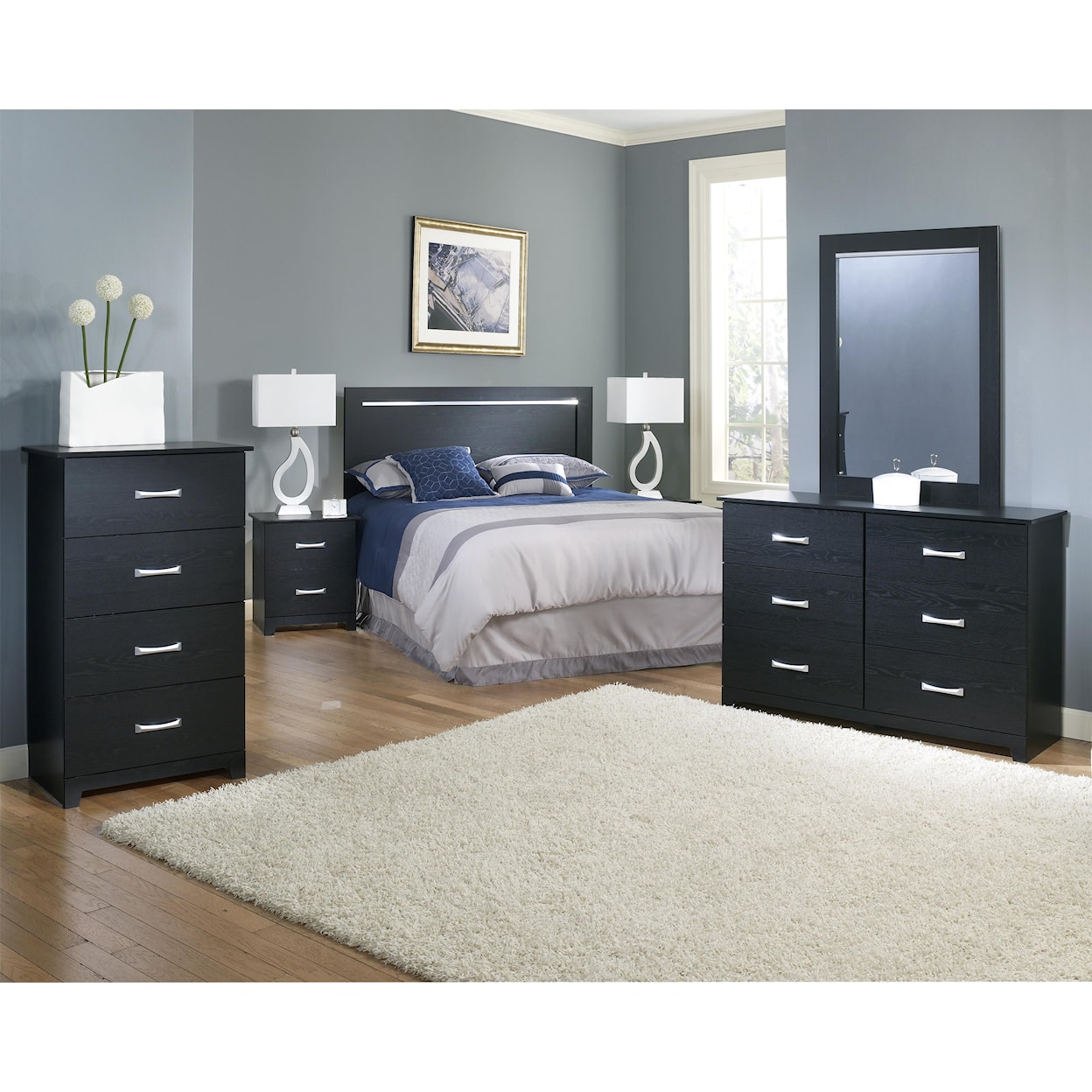 Perdue Crosstown Dresser and Mirror