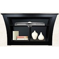 Contemporary Style Entertainment Table with Open Compartments