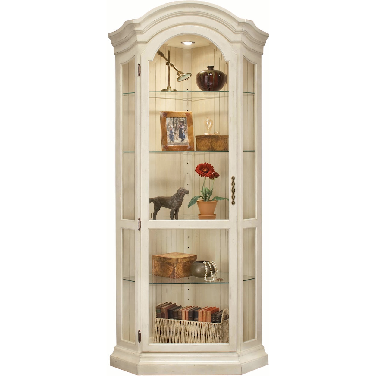 Philip Reinisch ColorTime - White Panorama Corner Display Cabinet