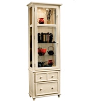 Vista Display Cabinet with 3 Bottom Drawers