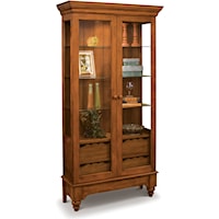 Summerville Display Cabinet with Adjustable Glass Shelves