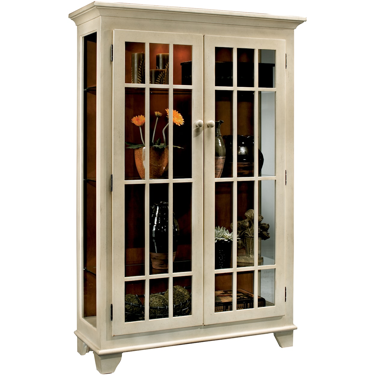 Philip Reinisch ColorTime - White Monterey Two Door Display Cabinet
