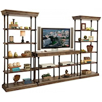 Sonoma Iron and Wood TV Console and Display Piers