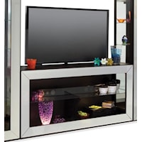 Polaris Bunching TV Console with Graphite Colored Front Frame